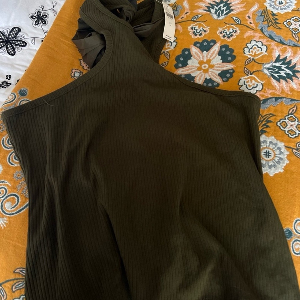 Olive Green halter Top